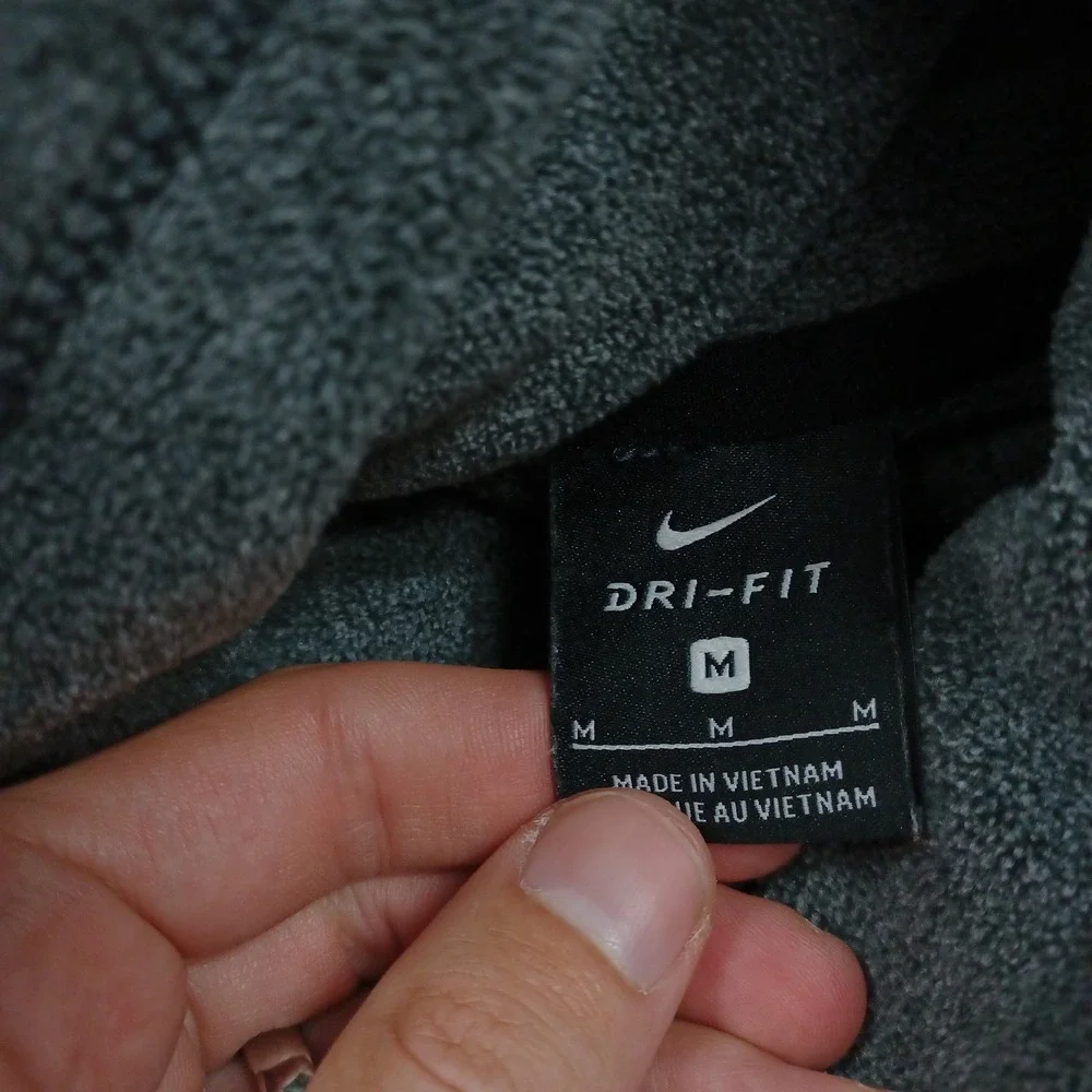 Nike Sweater Womens Medium Gray Dri Fit Tunic Fleece Activewear